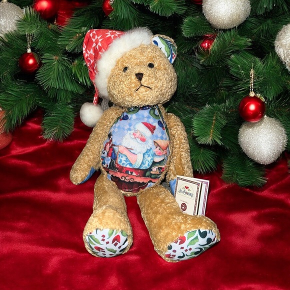 JIM SHORE BOYDS BEARS CHRISTMAS BEAR FUZZLY # 92006-10 WITH  TAGS - Picture 1 of 4